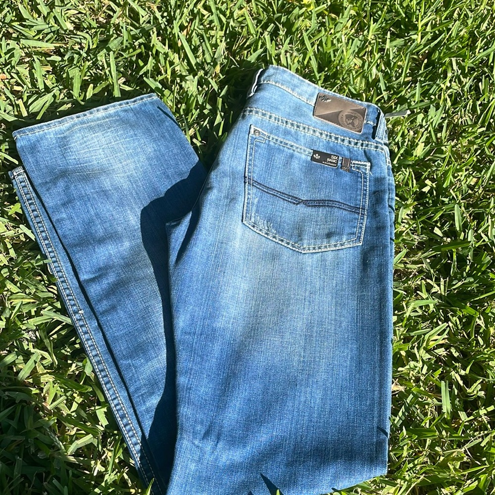 Buffalo Six Basic Slim Straight Medium Wash jeans w Tags